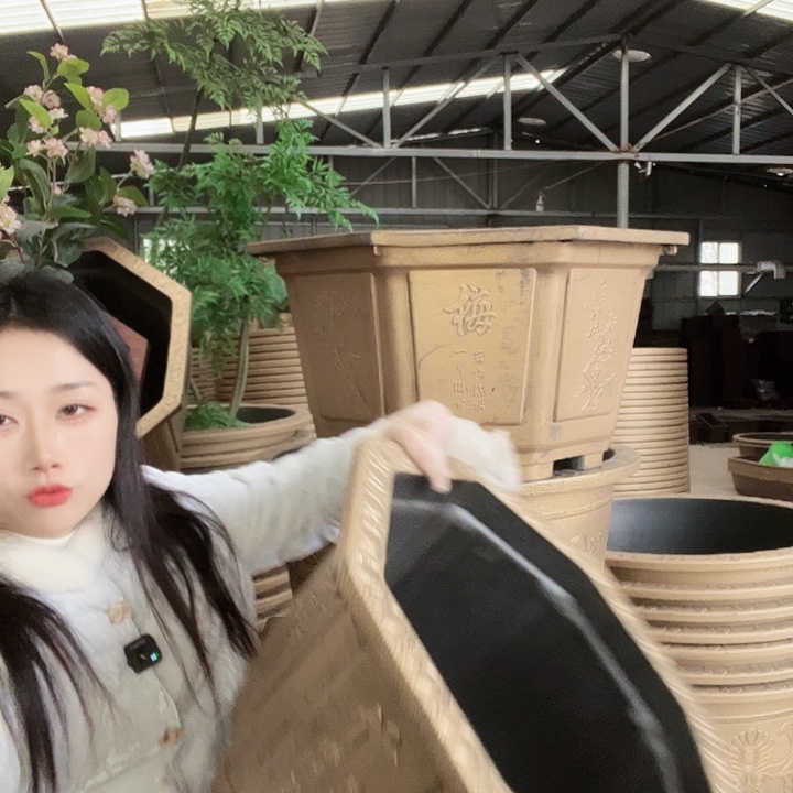 八角50花盆有孔一个