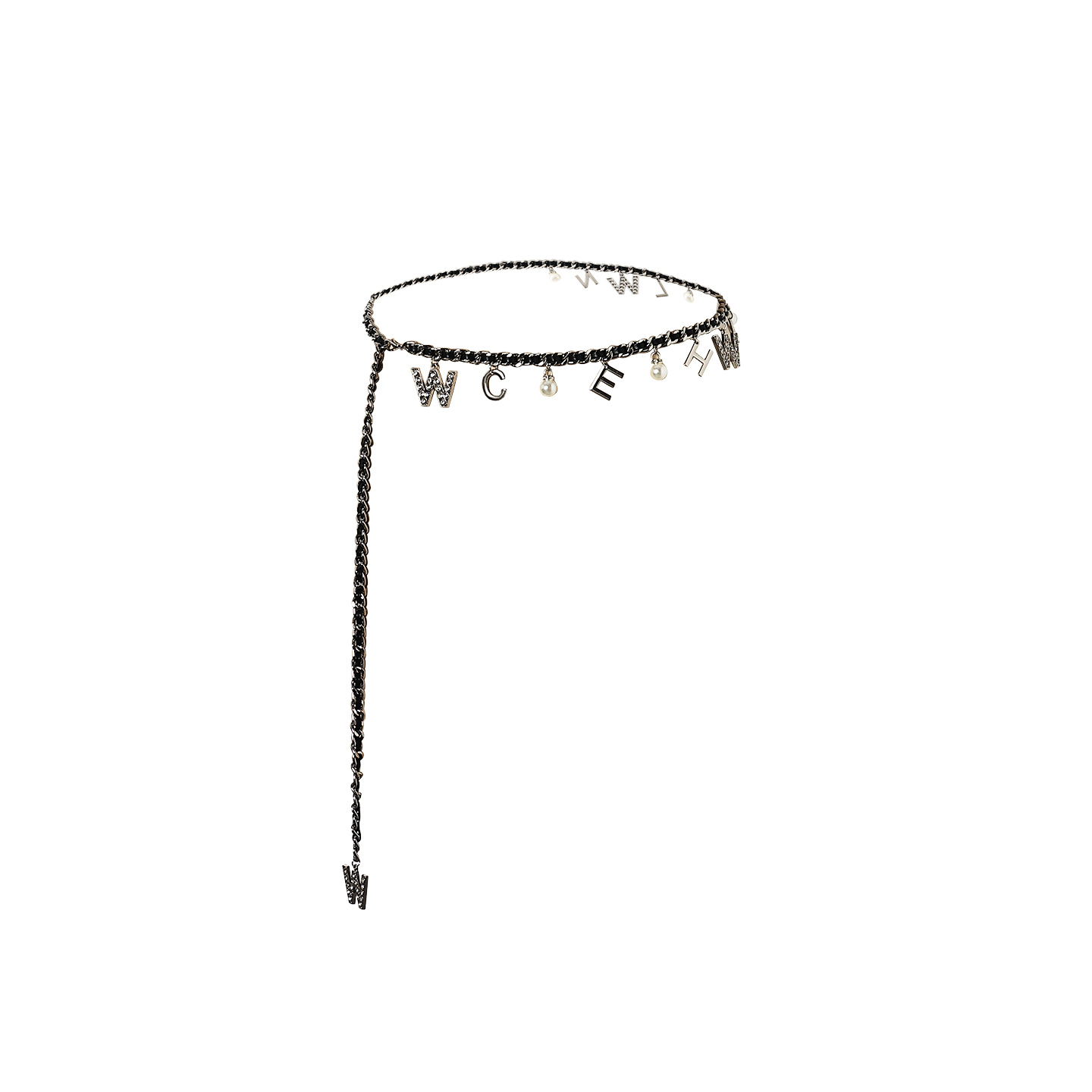 婉君 街头时尚ins凹造型百搭时髦金属扣腰链LWJ25C3S2272