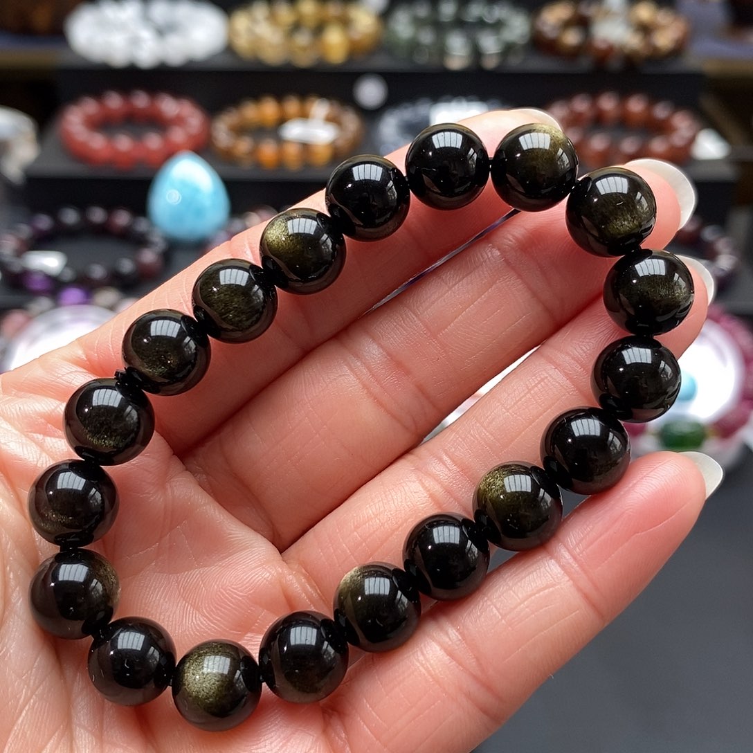 黑曜岩手链未镶嵌