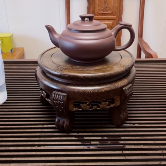 紫砂茶壶本地紫泥半手工微瑕。