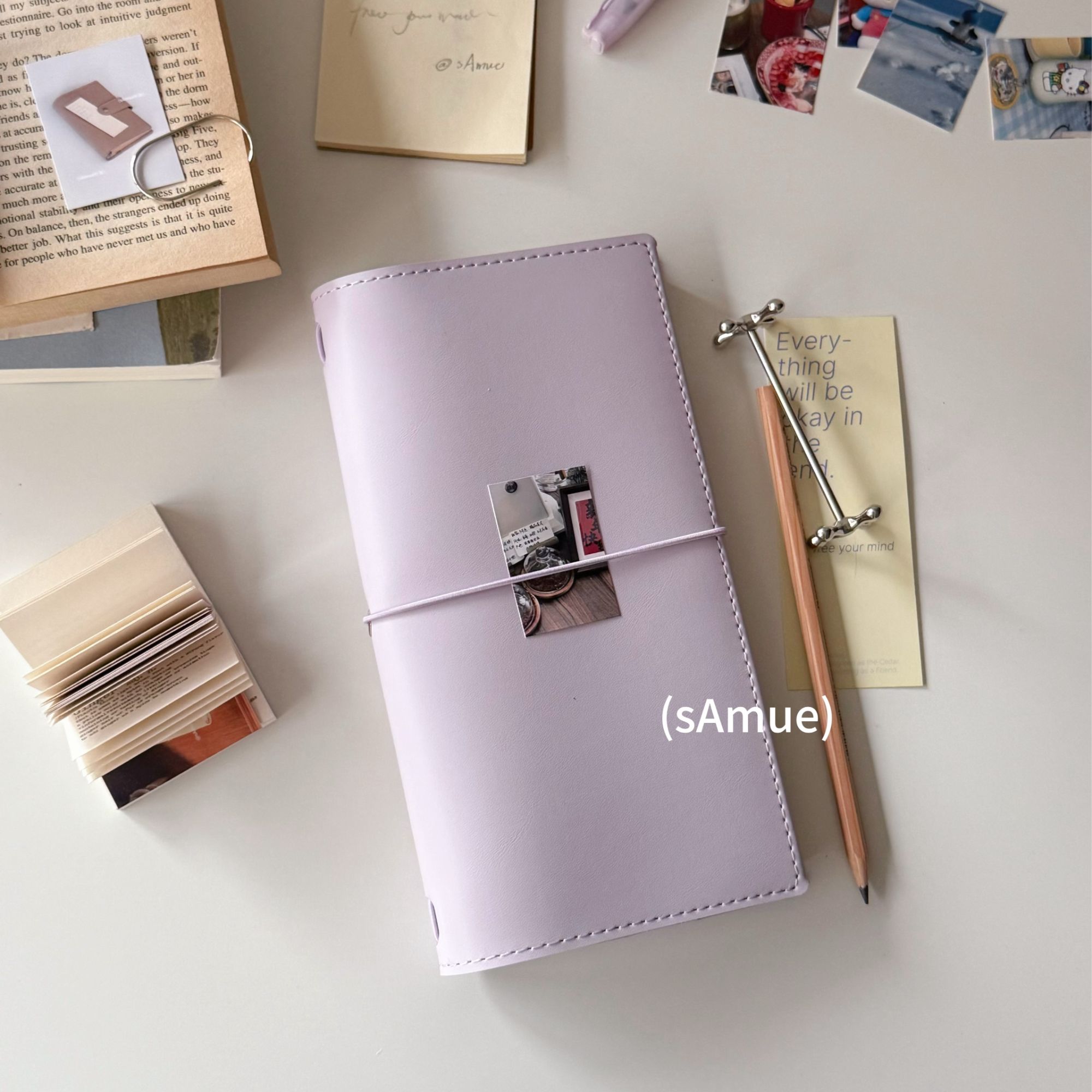 TN标准随身旅行手帐本仿皮笔记本子sAmue原创本子