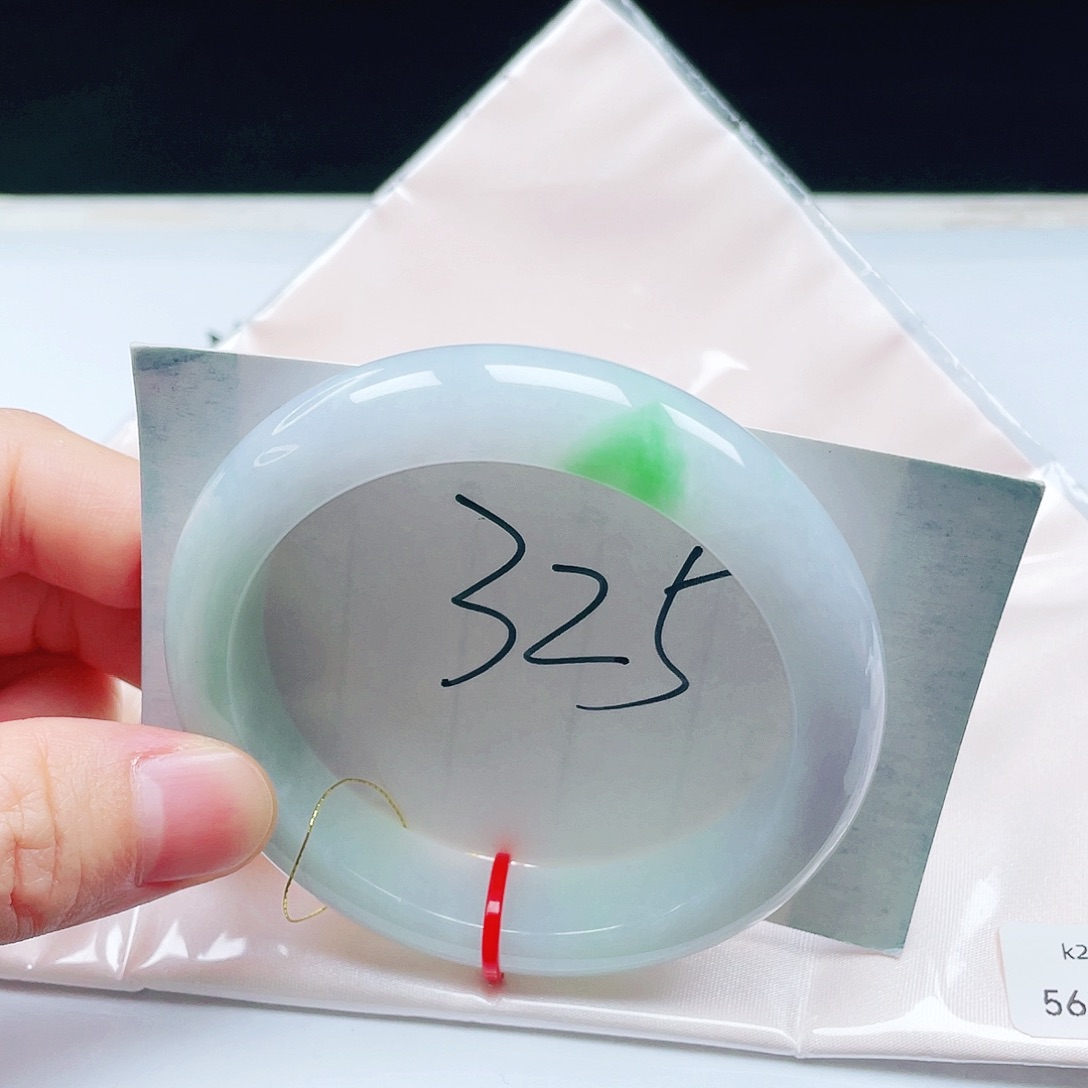 翡翠未镶嵌手镯56➕圈口