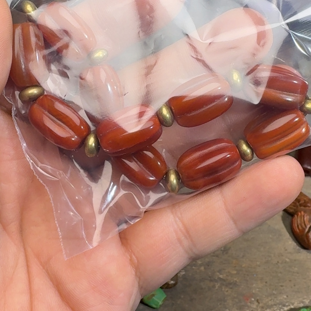 恭***财玛瑙/玉髓合金颈饰