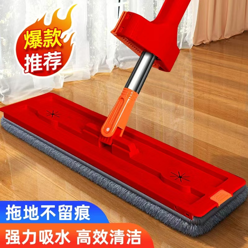 【到手共2布】免手洗家用一拖净吸水平板拖布地板清洁神器干湿两用