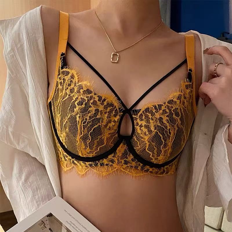 桑蚕丝性感超薄杯大胸显小