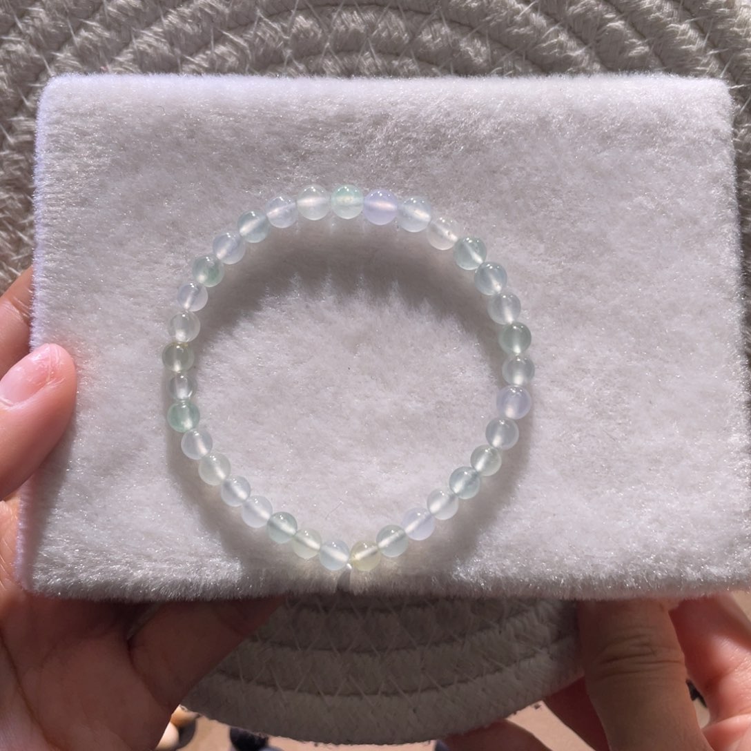 翡翠散珠天然缅a翡翠高冰手串