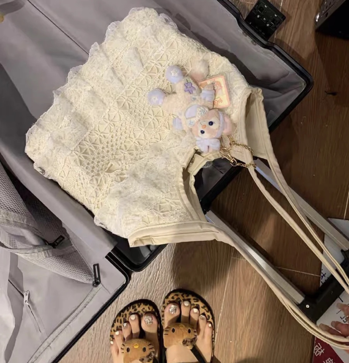 双金球单肩斜挎包迷你