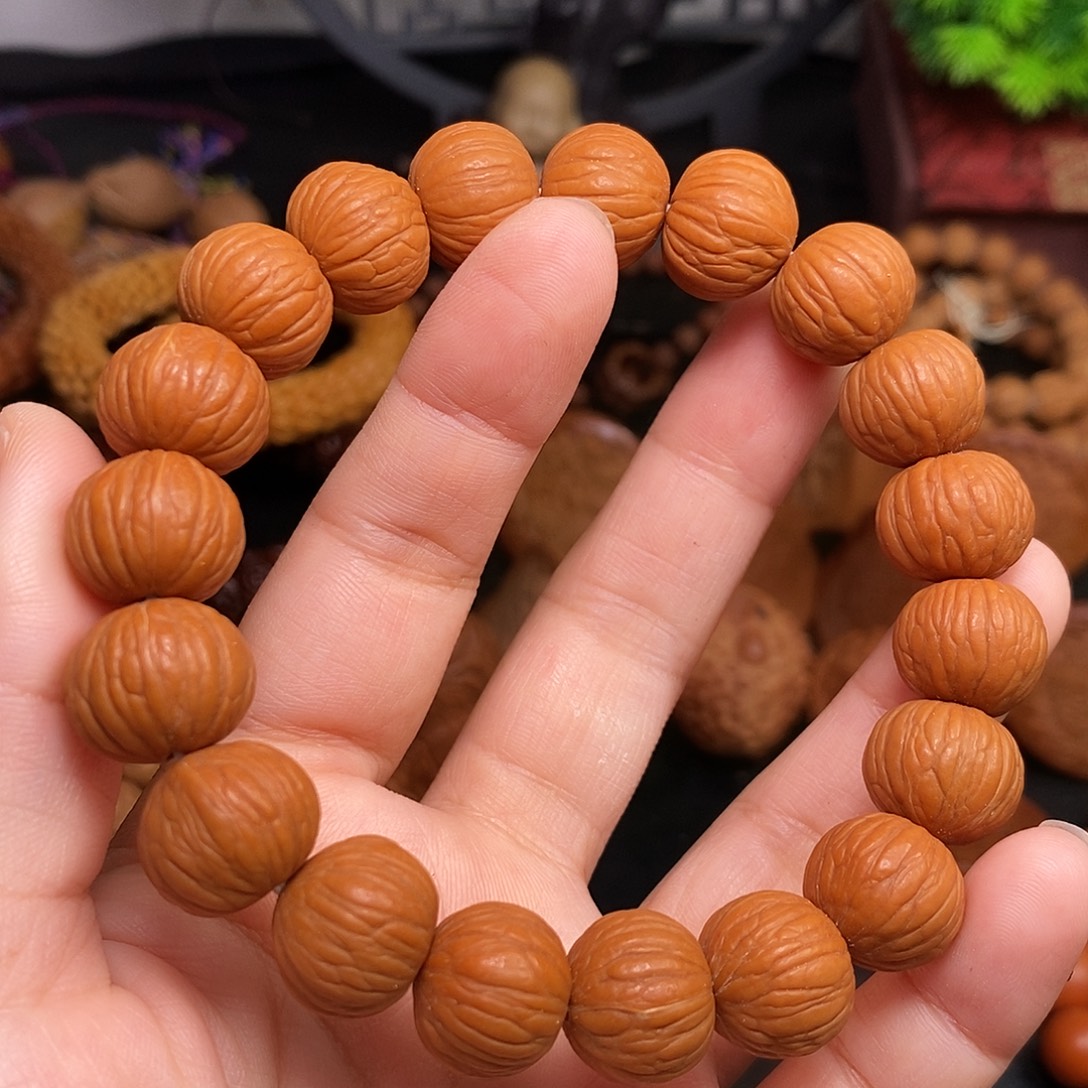 菩提籽类橄榄核雕刻手串橄榄核雕刻