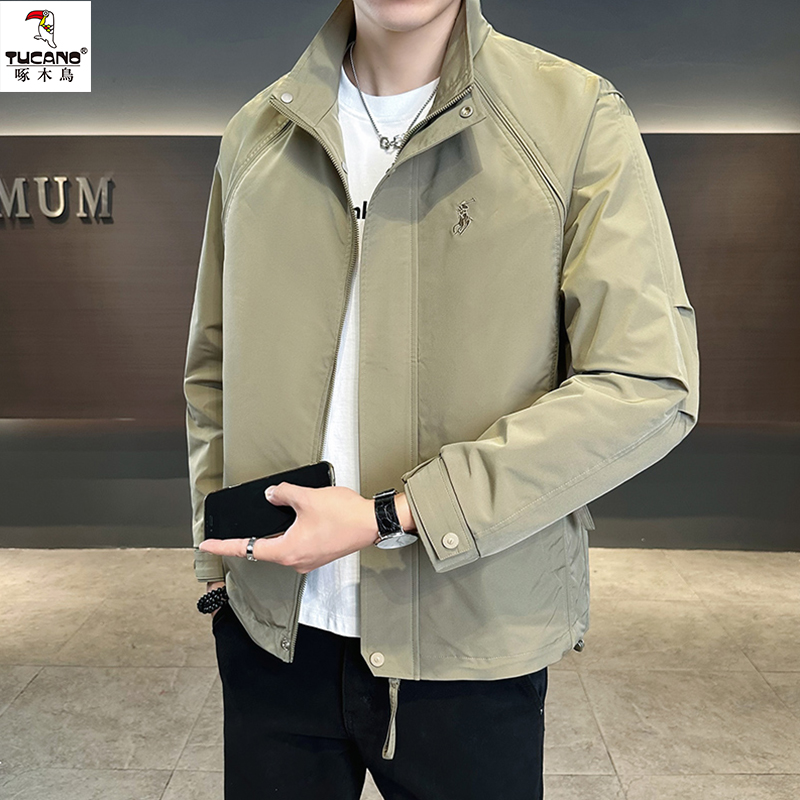 TUCANO/啄木鳥春秋季新款男装立领休闲夹克时尚百搭潮流帅气外套