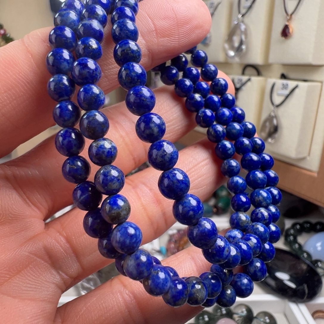 青金石未镶嵌手链天然青金石