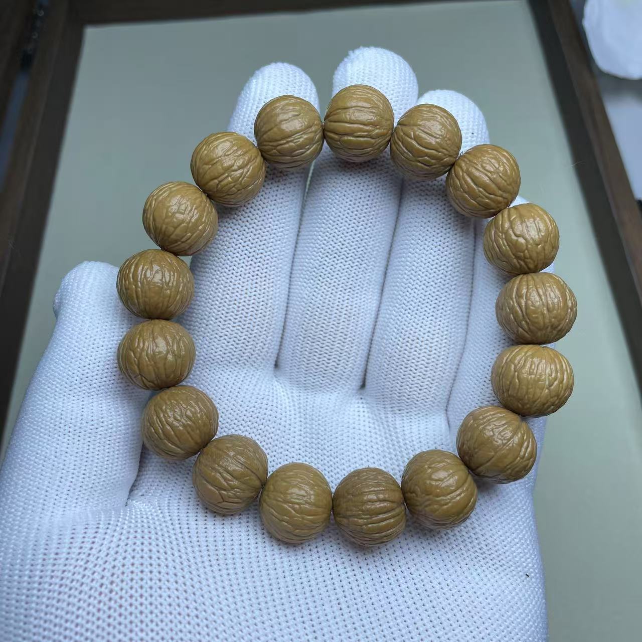 溪晨核作-风羽手串、三维同尺、精挑精卡、皮质好。