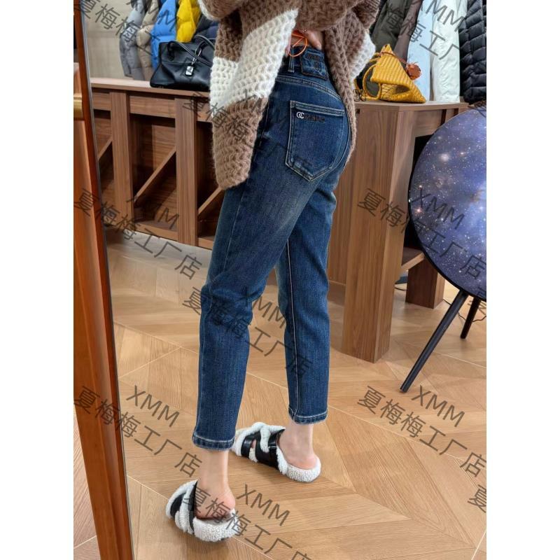 XMM.《香香加绒牛仔烟管裤》秋款时尚百搭加绒牛仔烟管裤GZr22723-1