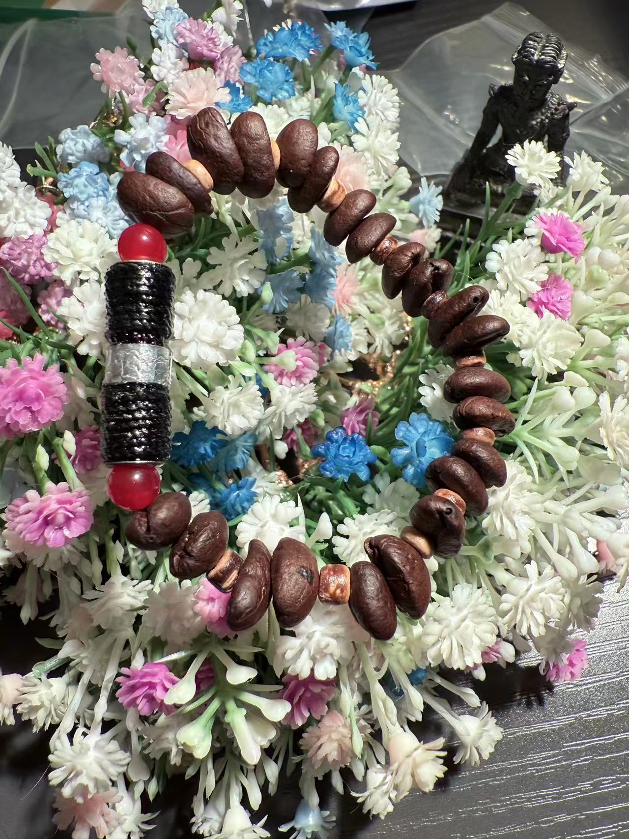 合金木质手链 塔塔推荐特色饰品LS珑琊【牵肠挂肚手链】