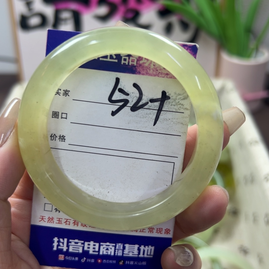 蛇纹石玉手镯未镶嵌444