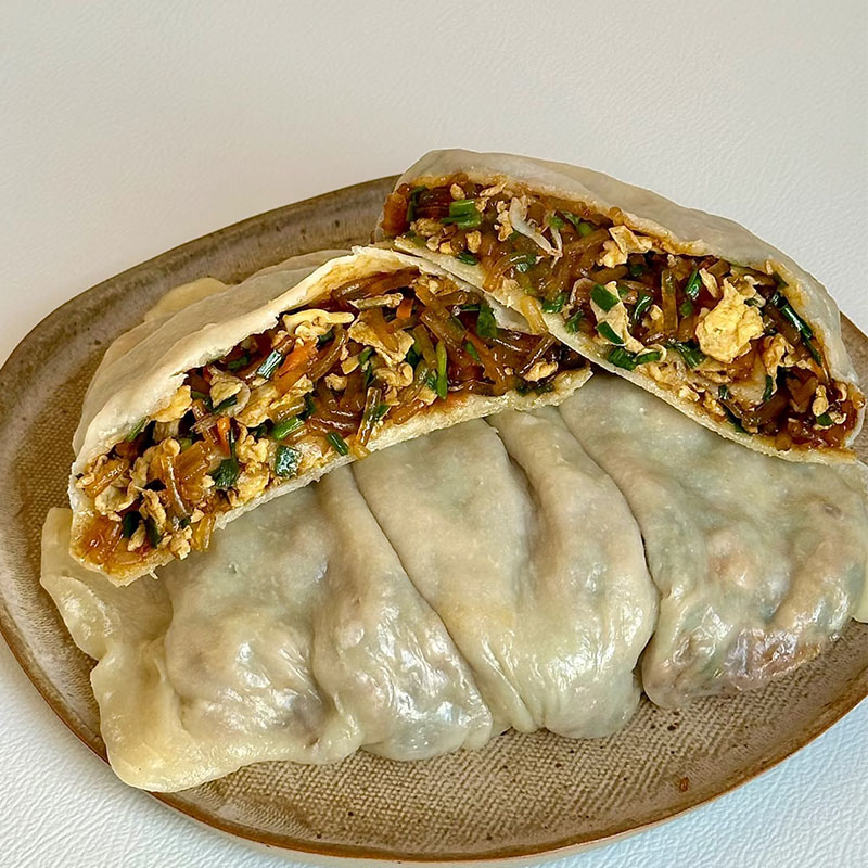 【顺丰包邮】河南菜龙菜蟒韭菜鸡蛋蔬菜卷早餐半成品多味薄皮馅饼