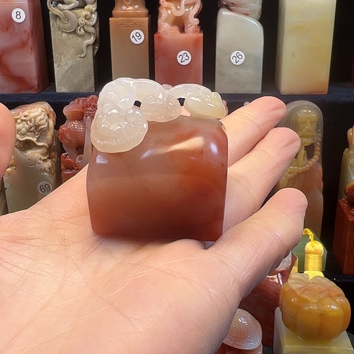 寿山石印石寿山石手工雕刻