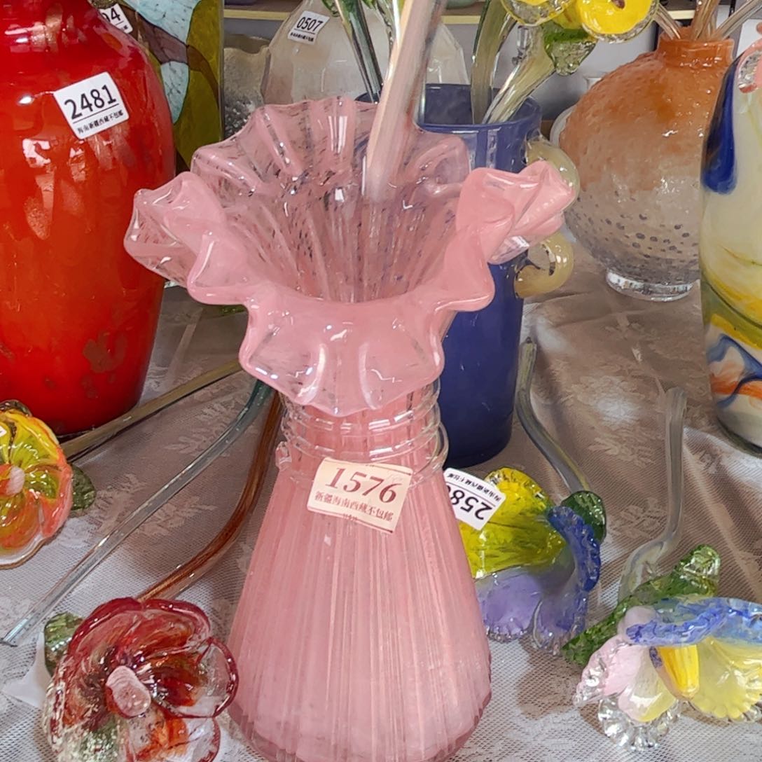 琉璃1576高30 花瓶摆件