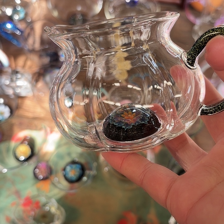 玻璃手工艺品玻璃茶器纳福福运