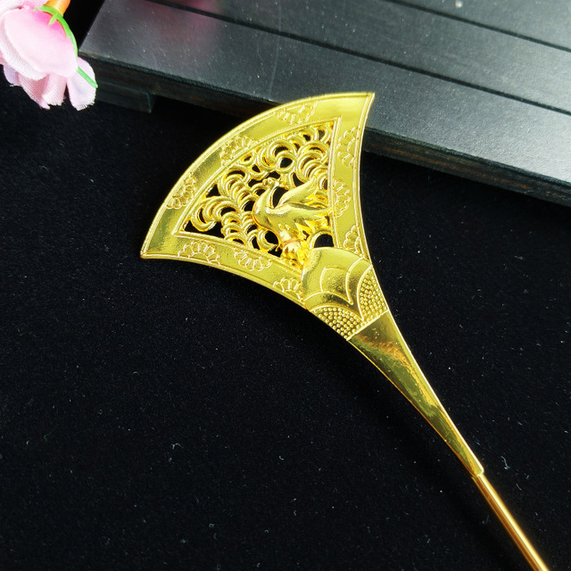 亿铜饰品 DIY 唐风发簪 古风头饰发簪 汉服发钗 铜合金电泳保色
