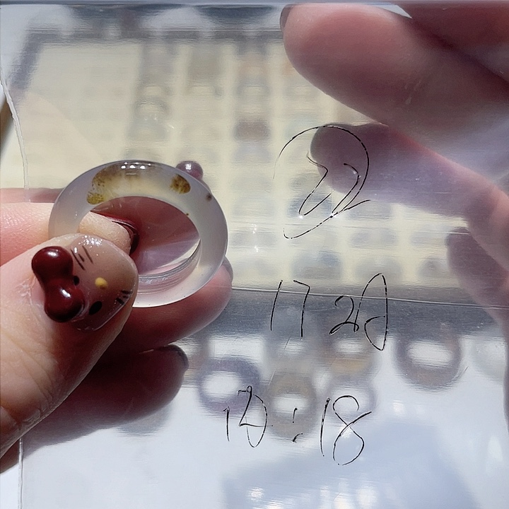 玛瑙/玉髓戒指未镶嵌