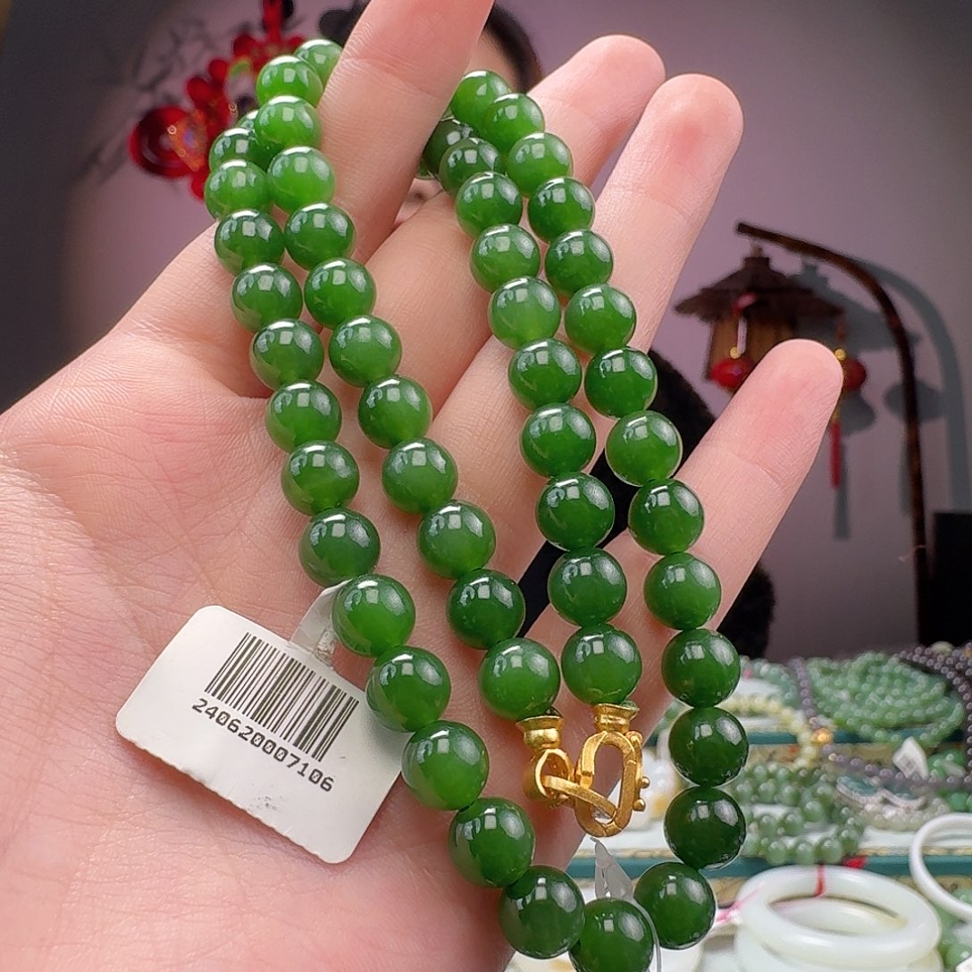 和田玉手串未镶嵌