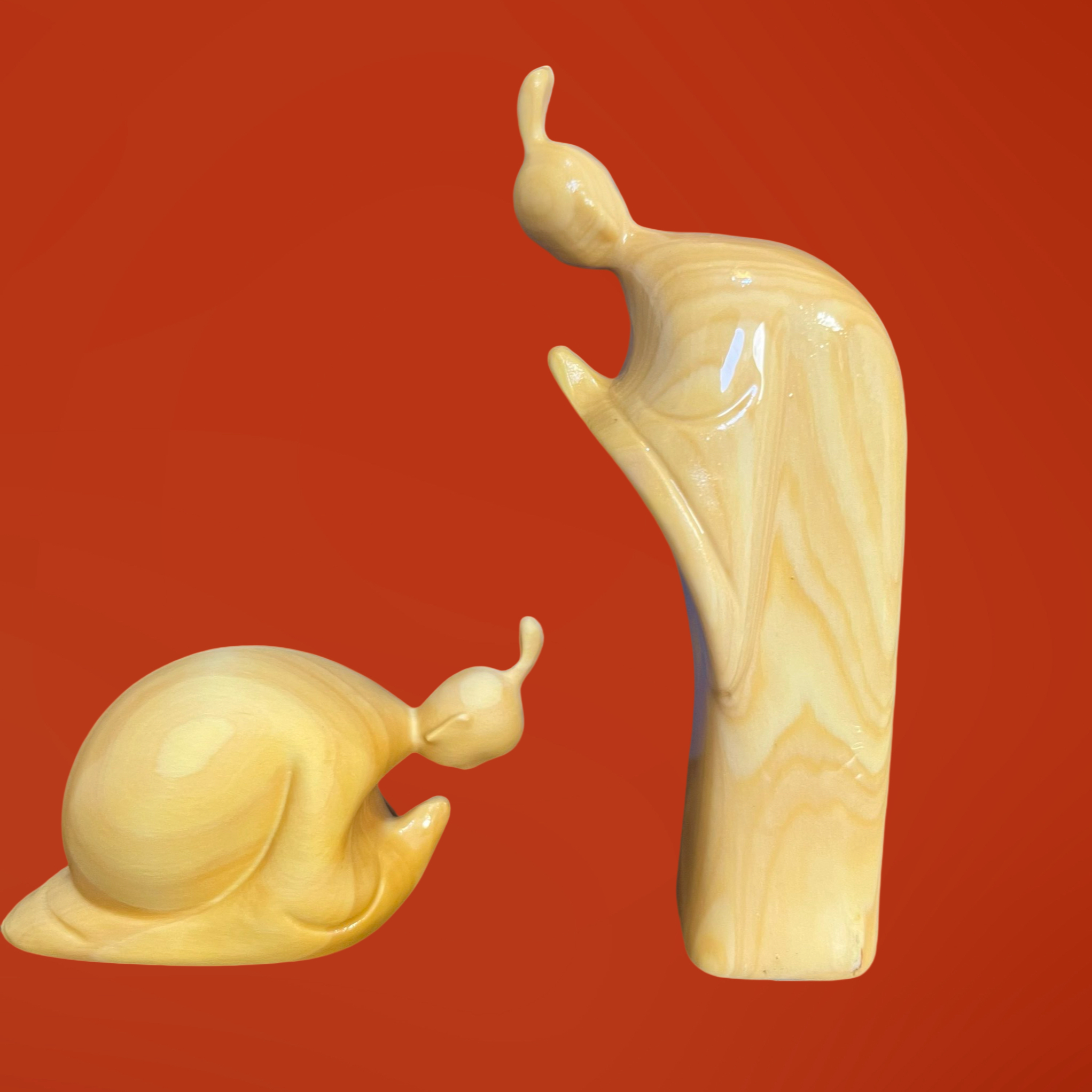 素面古代老师礼仪黄杨木雕高11厘米与高4厘米