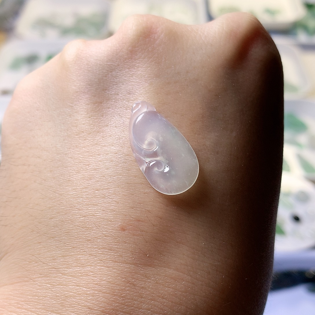 定制翡翠未镶嵌小精品如意