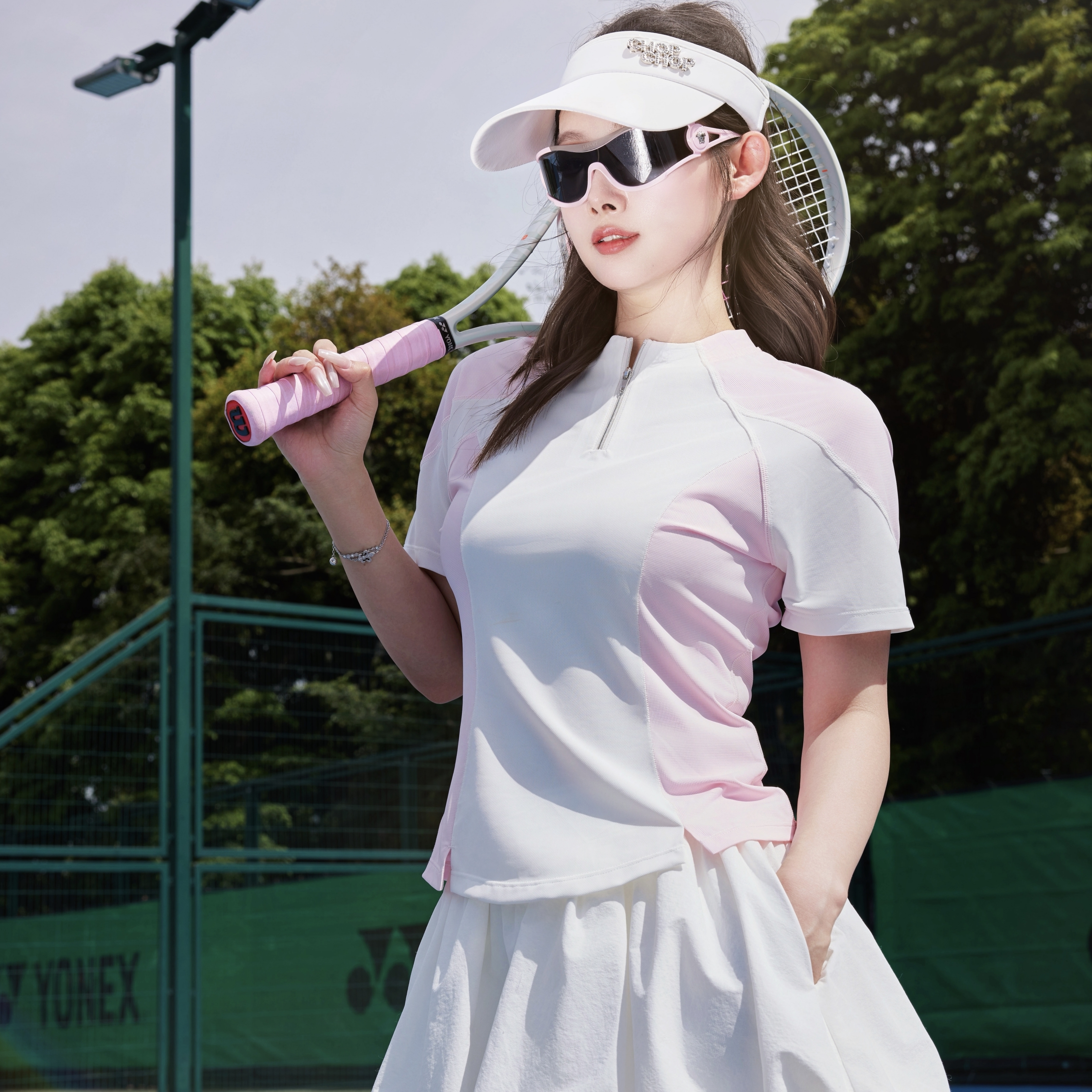 CHOPCHOP 25-26运动新品挚爱拼色短袖袖子可拆卸网球高尔夫