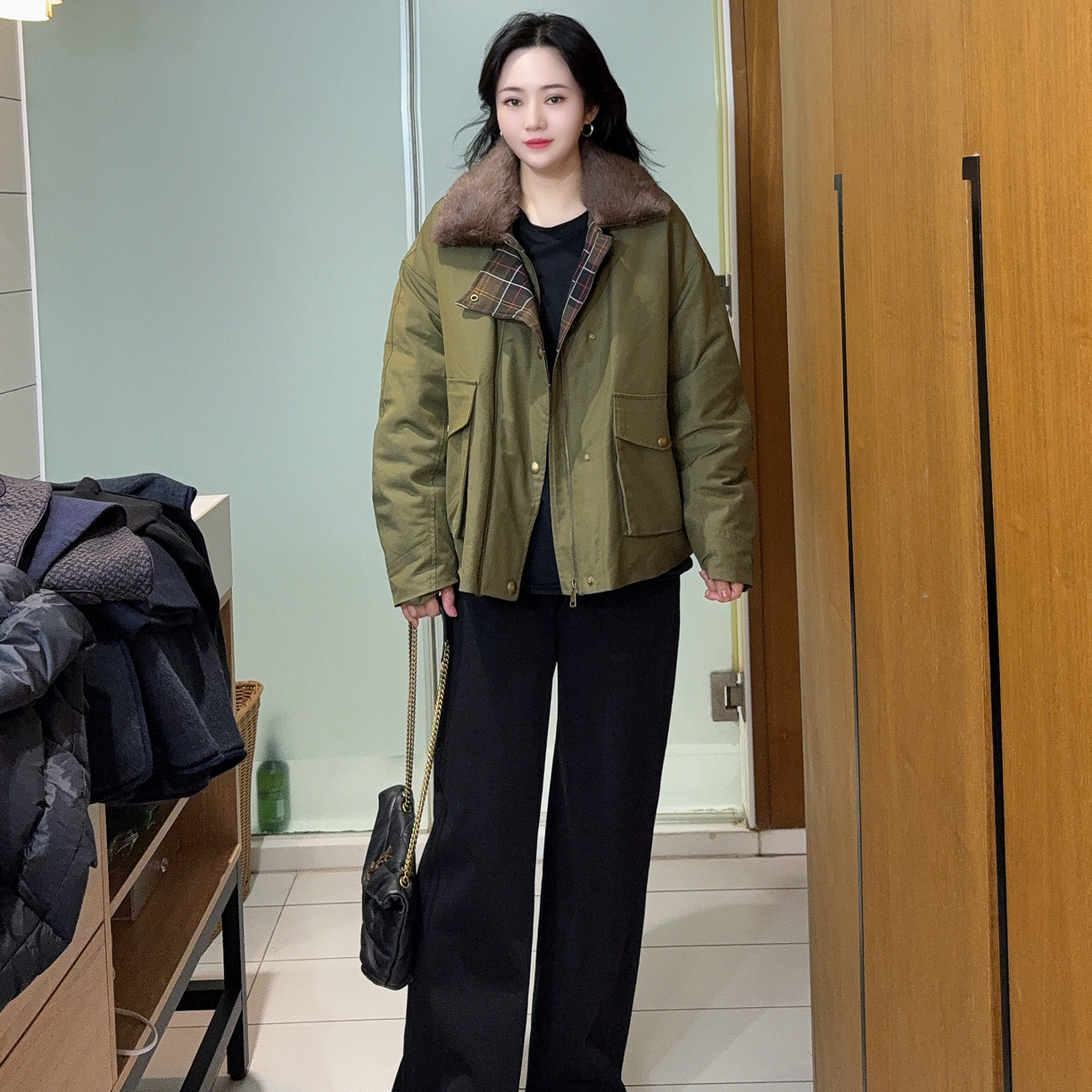 水貂领鹅鹅鹅外套(no退换)