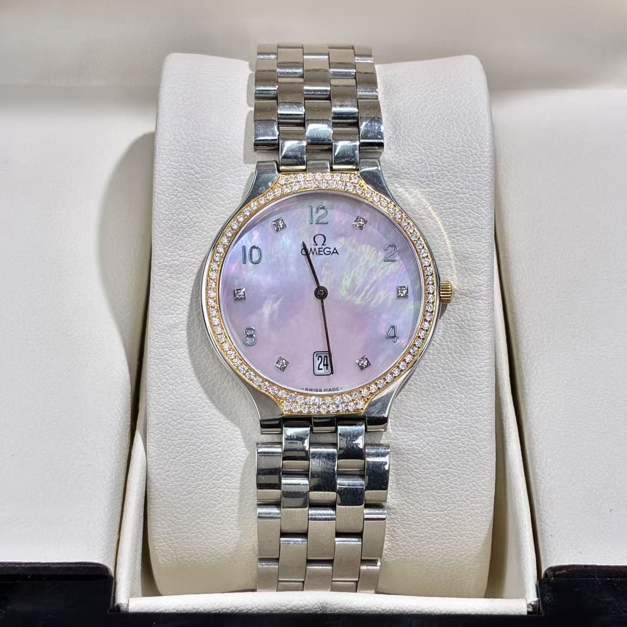 95新 Omega/欧米茄 95新 Omega/蝶飞/Sjz0367赠送表带手链