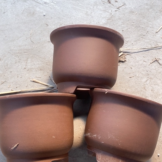 紫砂花盆60-4。19.5-15