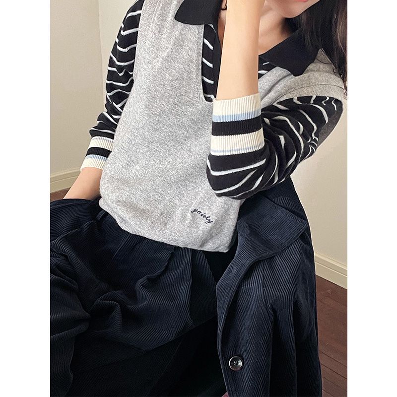 《2025秋冬新品》韩系气质简约时尚背心马夹 01961