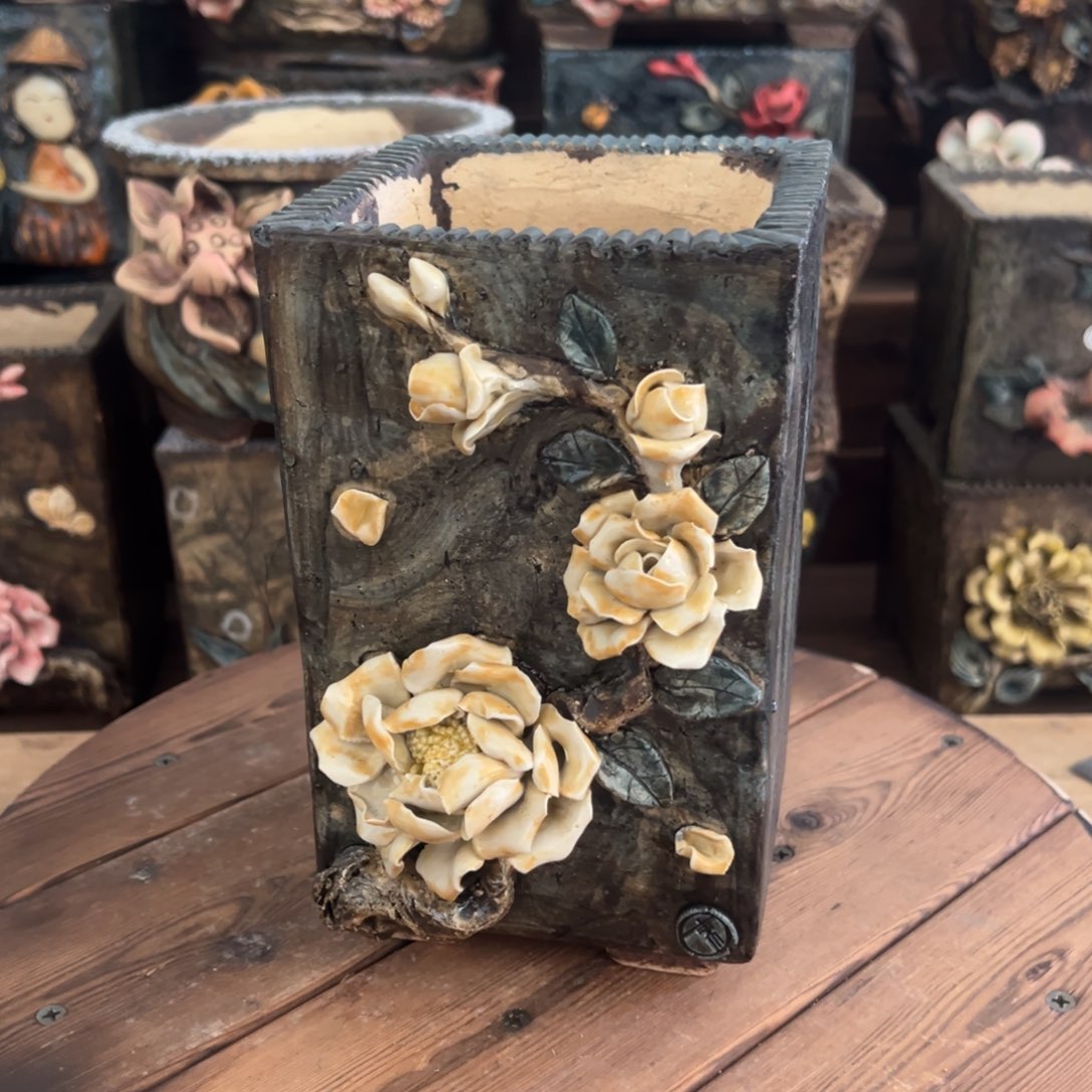 红陶青藤多肉花盆