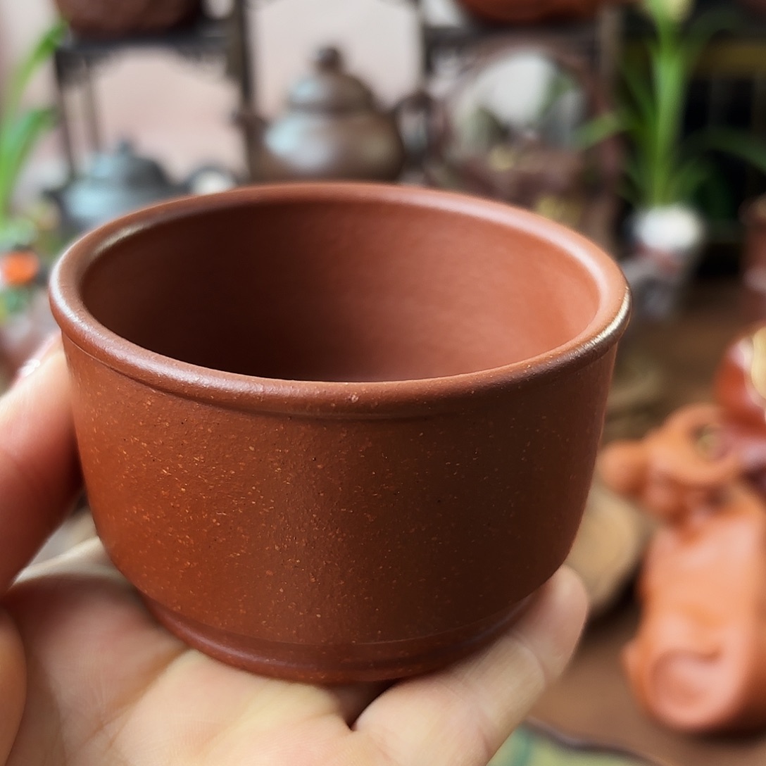 紫砂茶壶汉君杯底槽清120cc