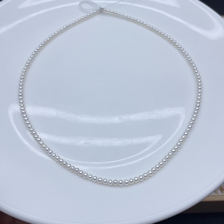 淡水珍珠颈饰银S925镶嵌