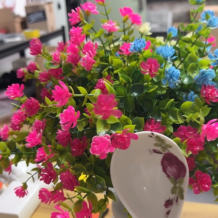 慎拍不退不换紫砂发五包假花166