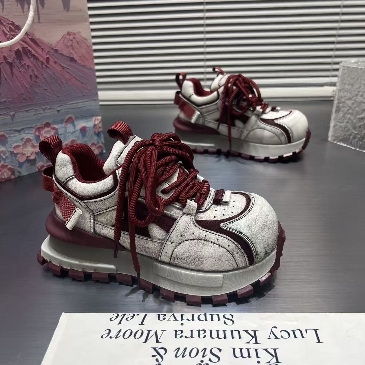 【单里/加绒】【郑】2025年秋季阿甘鞋新款百搭运动休闲女鞋韩版增高