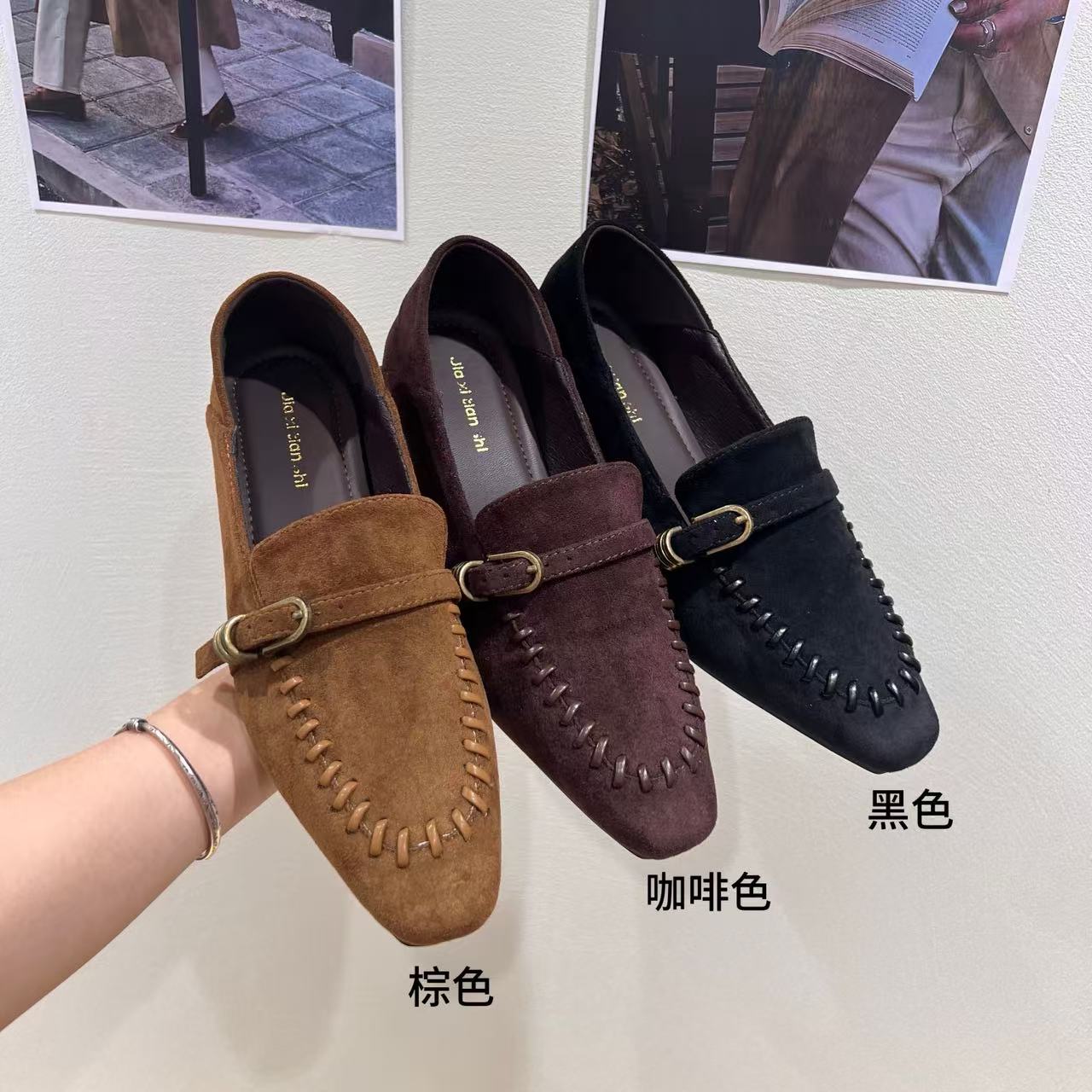 9283-5主推韩版时尚百搭气质爆款秋季新款日常女鞋单鞋