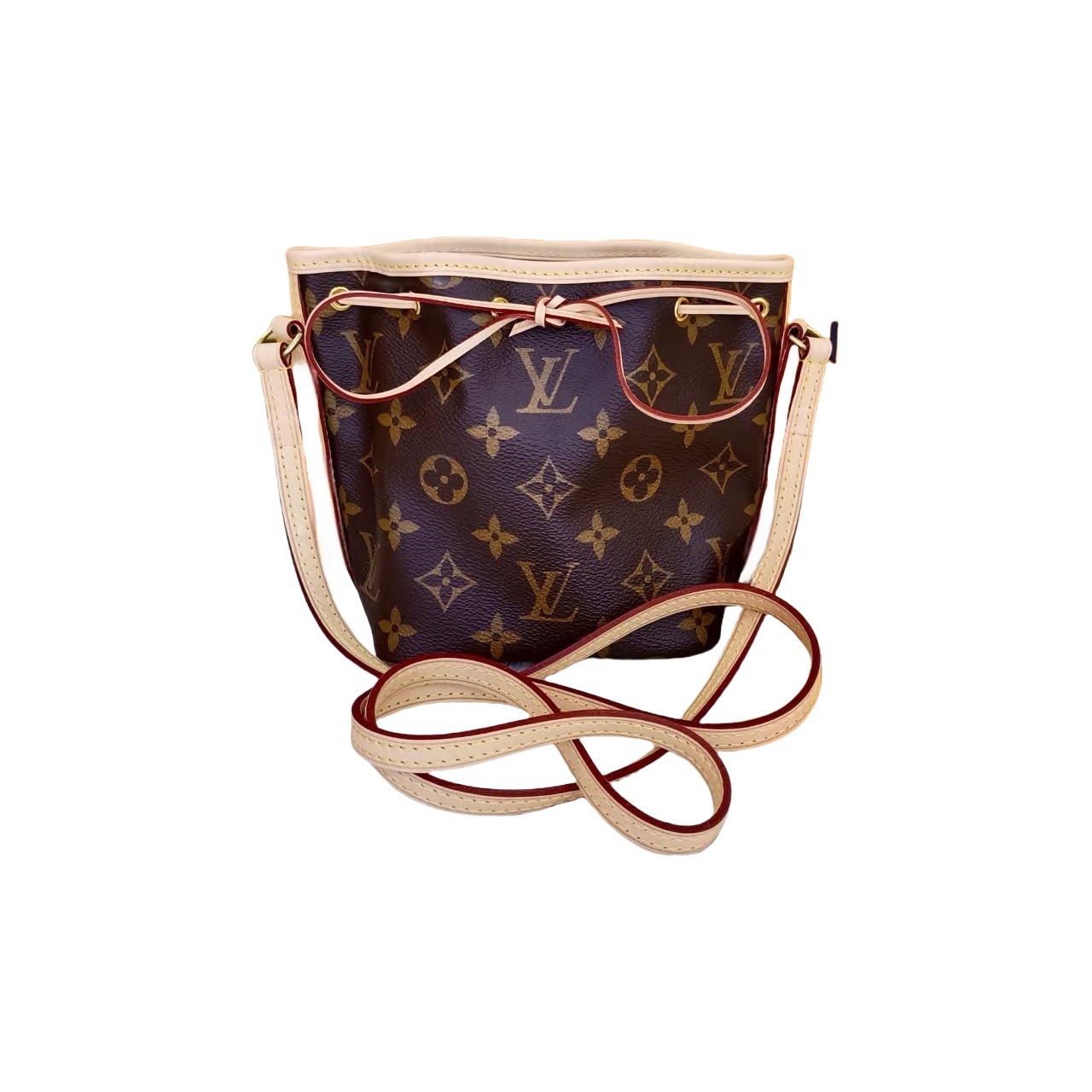 修复品 LouisVuitton/路易威登/芯片款抽绳noe水桶/单肩斜挎包/E