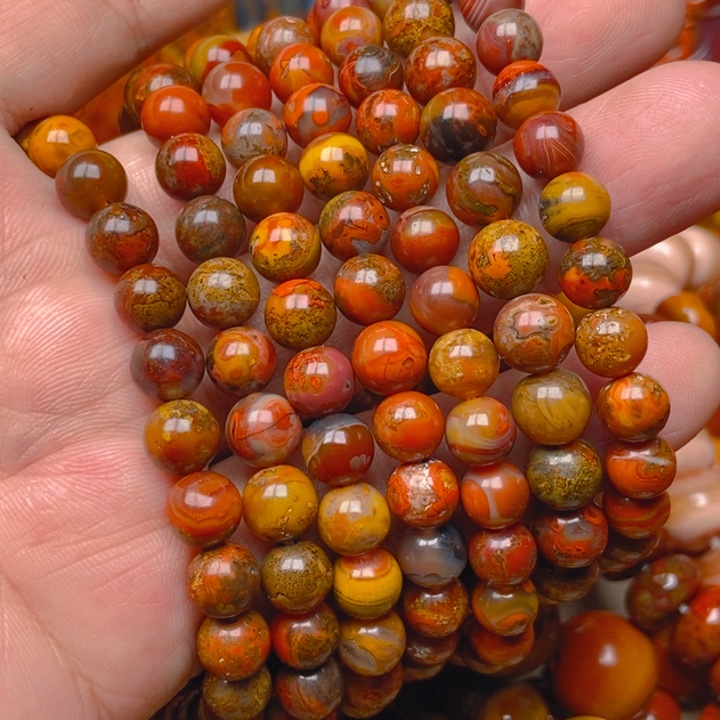 用***5玛瑙/玉髓未镶嵌手串