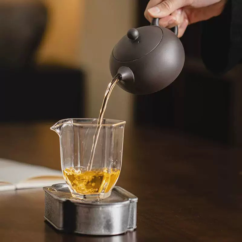 紫砂西施壶家用复古泡茶壶球孔过滤出水流畅功夫茶具