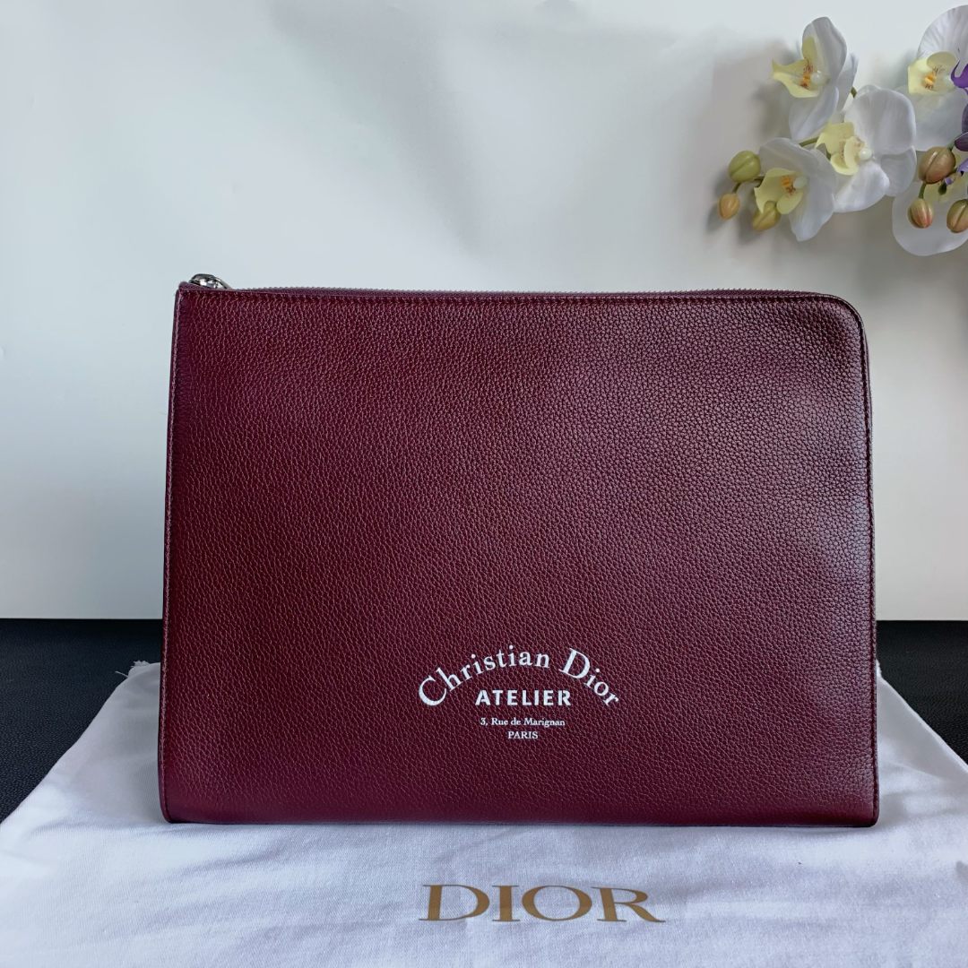 95新 DIOR/迪奥 【闲置】dior 荔枝牛手包