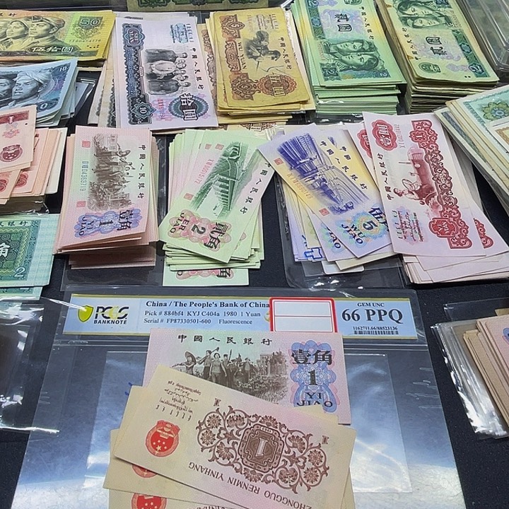 六合店铺闪购链接三版1角蓝冠全新散张5张