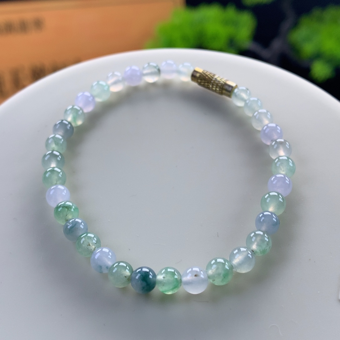 翡翠未镶嵌手链卡5