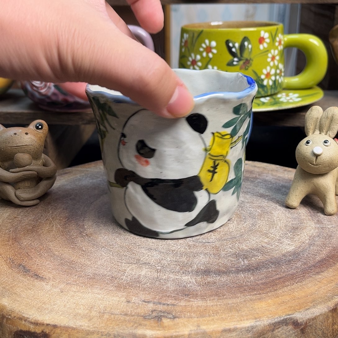 陶摆件哈哈你也太可爱啦