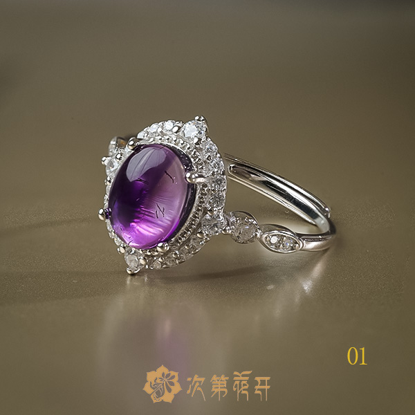 【次第花开】超七水晶戒指（天然水晶多样性发其一）