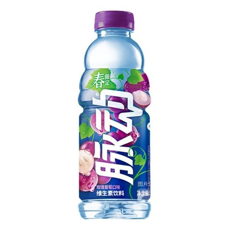 【整件】脉动 玫瑰葡萄口味维生素饮料 600ml／瓶 