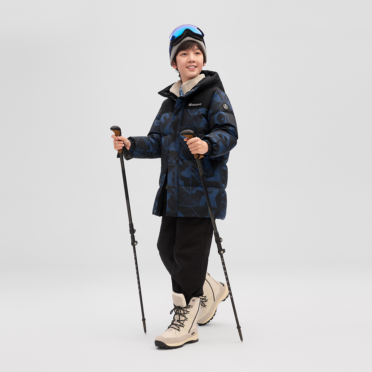 长款【25新款】中性时尚运动防风滑雪长款羽绒服T250246130Q