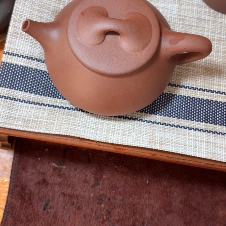 风***静紫泥底槽青景州石瓢送杯子300cc