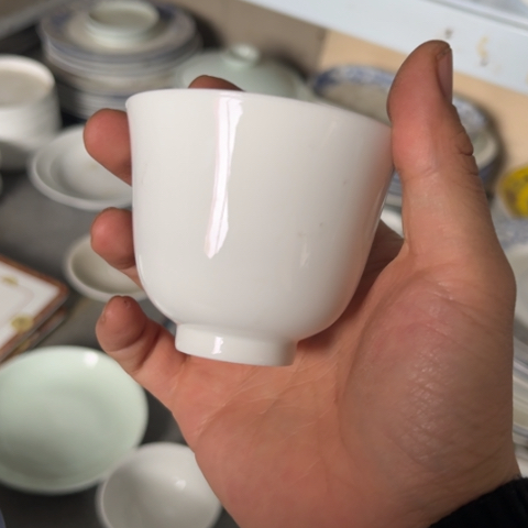 其他瓷大球泥铃铛杯两个